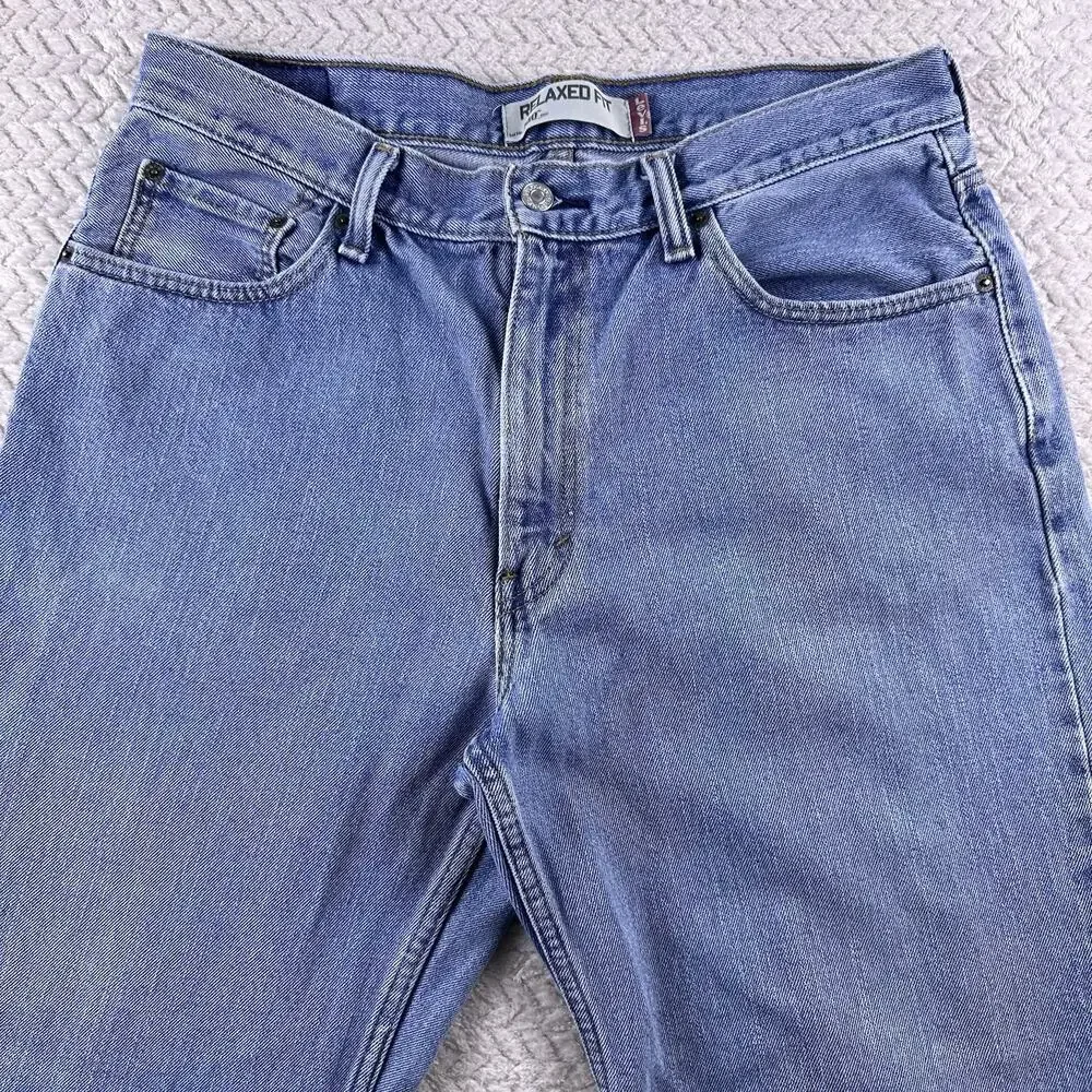 Levi's 550 Men’s Jeans Adult 36x30 Blue Denim Relaxed Fit Red Tab Straight Leg‎